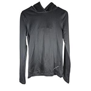 Under Armour Women's Activewear Shirt Long Sleeve‎ Black Thumb Holes Size Sm